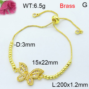 Fashion Brass Bracelet  F3B404447vbnl-L002