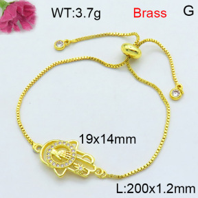 Fashion Brass Bracelet  F3B404448vbll-L002