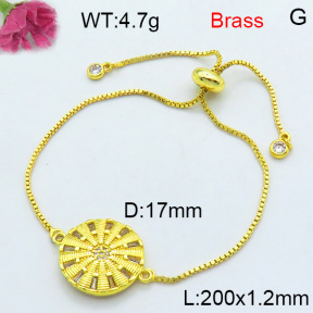 Fashion Brass Bracelet  F3B404451vbll-L002