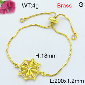 Fashion Brass Bracelet  F3B404453ablb-L002