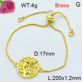 Jusnova  Fashion Brass Bracelet  F3B404455vbll-L002