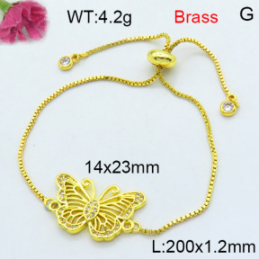 Jusnova  Fashion Brass Bracelet  F3B404456ablb-L002