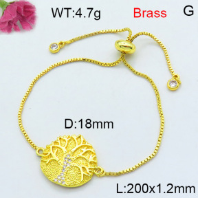 Jusnova  Fashion Brass Bracelet  F3B404457ablb-L002