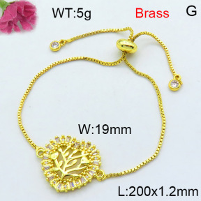 Jusnova  Fashion Brass Bracelet  F3B404459vbll-L002