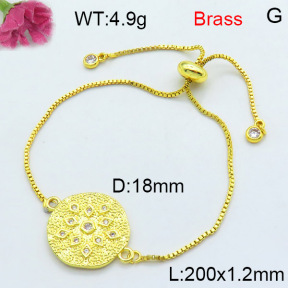 Fashion Brass Bracelet  F3B404463aakl-L002