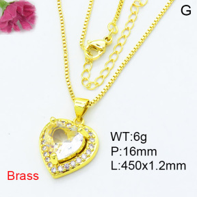 Jusnova  Fashion Brass Necklace  F3N403474bbmi-L002