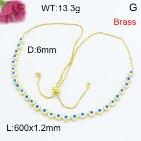 Fashion Brass Necklace  F3N403484vhmv-L002