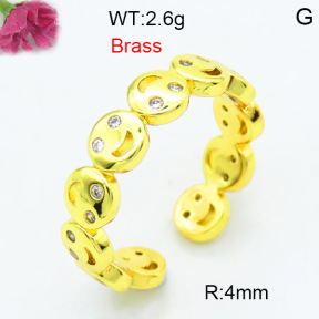 Fashion Brass Ring  F3R400537aakl-L002