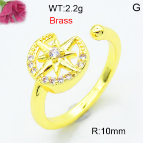 Fashion Brass Ring  F3R400540baka-L002