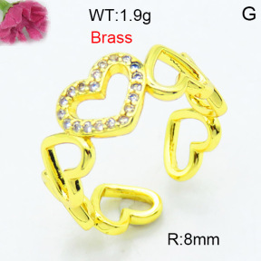 Fashion Brass Ring  F3R400541baka-L002