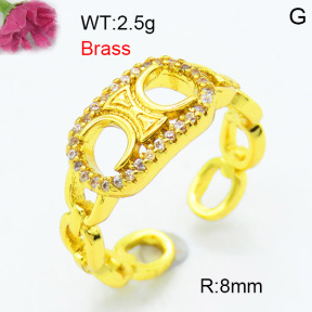 Fashion Brass Ring  F3R400542aakl-L002