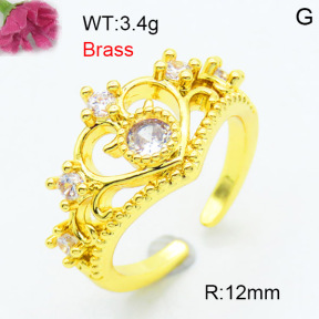 Fashion Brass Ring  F3R400543aakl-L002