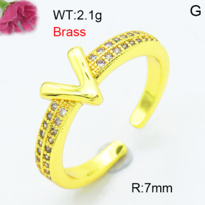 Jusnova  Fashion Brass Ring  F3R400544aakl-L002
