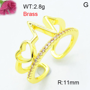 Jusnova  Fashion Brass Ring  F3R400545aakl-L002