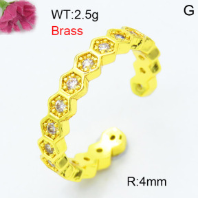Fashion Brass Ring  F3R400546aakl-L002