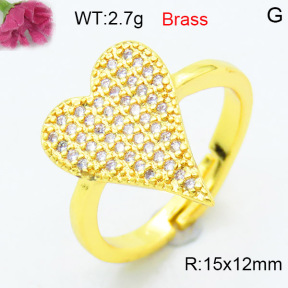 Fashion Brass Ring  F3R400547ablb-L002