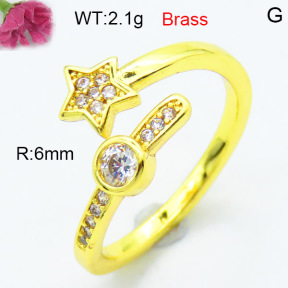Fashion Brass Ring  F3R400549aakl-L002
