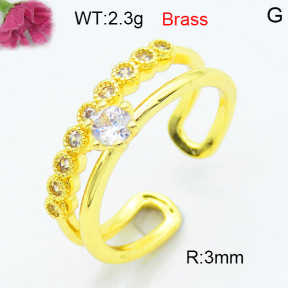 Fashion Brass Ring  F3R400550aakl-L002