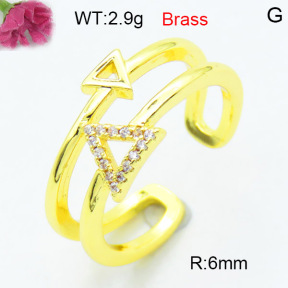 Fashion Brass Ring  F3R400551baka-L002