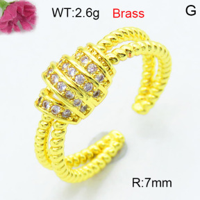 Fashion Brass Ring  F3R400554ablb-L002