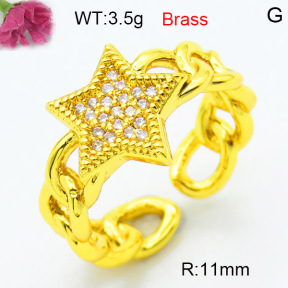 Fashion Brass Ring  F3R400558aakl-L002