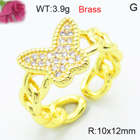 Fashion Brass Ring  F3R400559aakl-L002