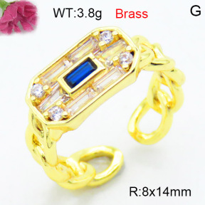 Fashion Brass Ring  F3R400560ablb-L002