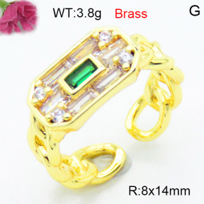 Fashion Brass Ring  F3R400561ablb-L002