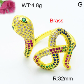 Fashion Brass Ring  F3R400563ahjb-L002