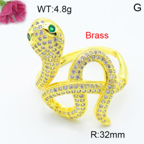 Fashion Brass Ring  F3R400564bhia-L002