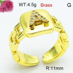 Jusnova  Fashion Brass Ring  F3R400565ablb-L002
