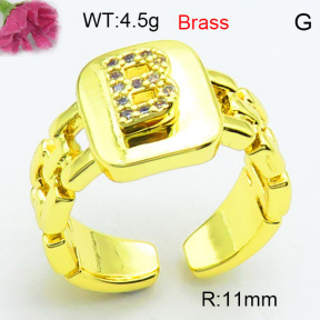 Jusnova  Fashion Brass Ring  F3R400566ablb-L002