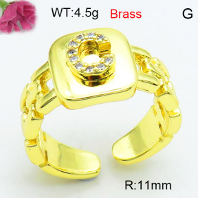 Jusnova  Fashion Brass Ring  F3R400567ablb-L002