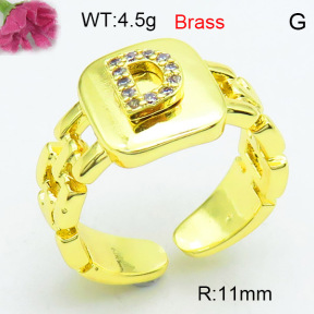 Fashion Brass Ring  F3R400568ablb-L002