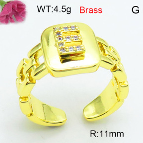 Jusnova  Fashion Brass Ring  F3R400569ablb-L002