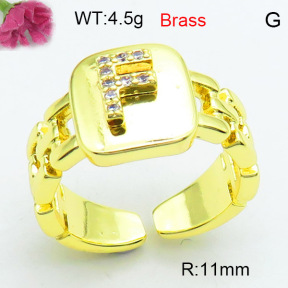 Fashion Brass Ring  F3R400570ablb-L002
