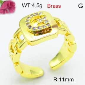 Jusnova  Fashion Brass Ring  F3R400571ablb-L002