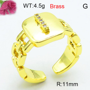 Fashion Brass Ring  F3R400573ablb-L002