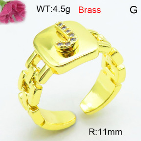 Jusnova  Fashion Brass Ring  F3R400574ablb-L002