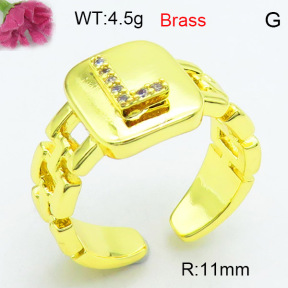 Fashion Brass Ring  F3R400576ablb-L002