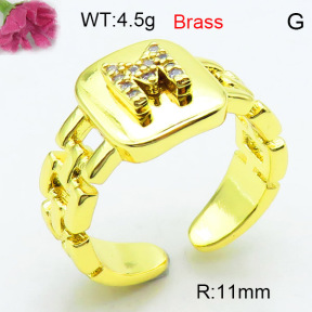 Fashion Brass Ring  F3R400577ablb-L002