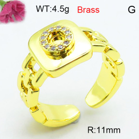 Fashion Brass Ring  F3R400579ablb-L002