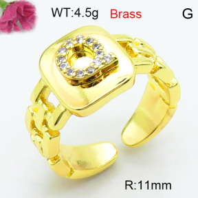 Jusnova  Fashion Brass Ring  F3R400581ablb-L002