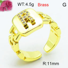 Fashion Brass Ring  F3R400582ablb-L002
