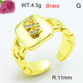 Fashion Brass Ring  F3R400583ablb-L002
