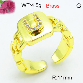 Fashion Brass Ring  F3R400585ablb-L002