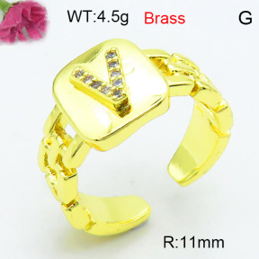 Fashion Brass Ring  F3R400586ablb-L002