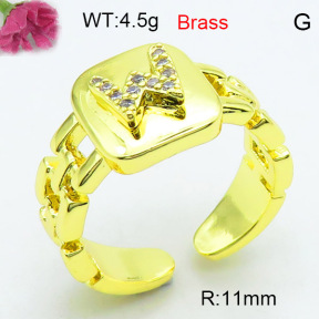 Jusnova  Fashion Brass Ring  F3R400587ablb-L002