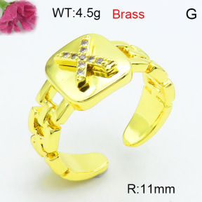 Fashion Brass Ring  F3R400588ablb-L002