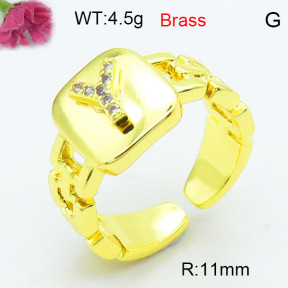 Fashion Brass Ring  F3R400589ablb-L002